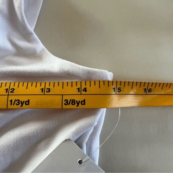 Rue21 Crop Top Womens M White Tank Split Side NWT - Picture 8 of 9